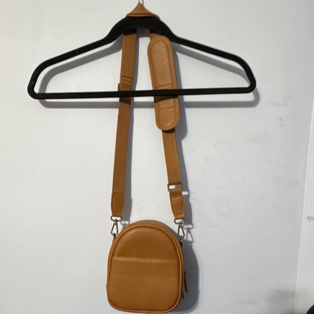 Divvia 1L Mini Camera Sling Bag Minimalist Travel Crossbody Case Brown - Picture 3 of 9